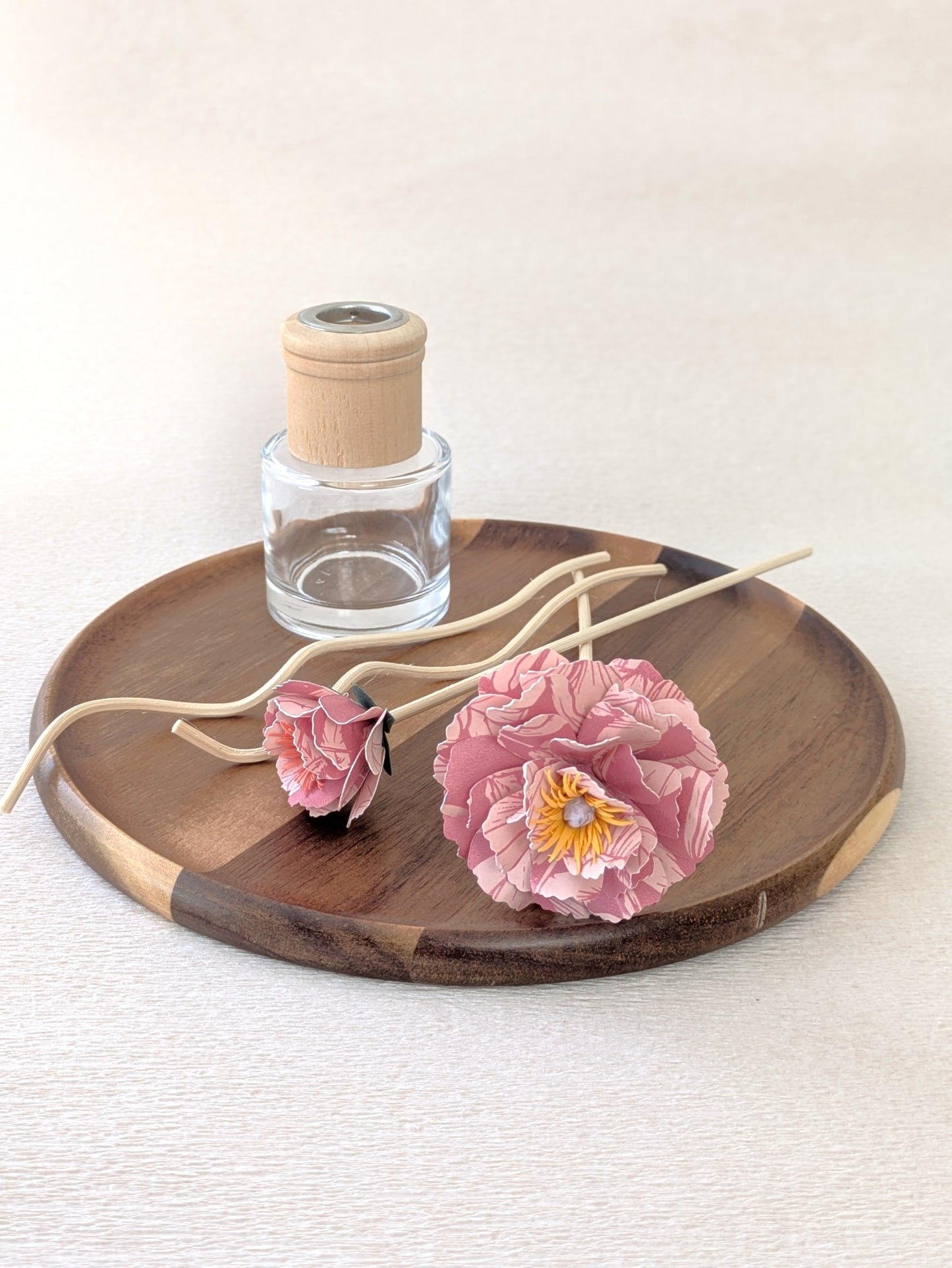 Reed Diffuser Paper Flower Set: Pink