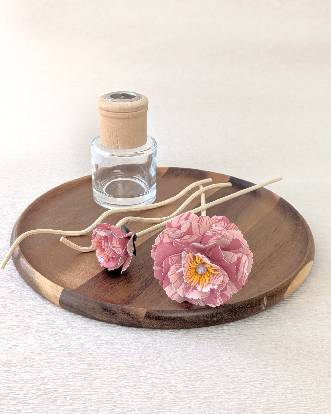 Reed Diffuser Paper Flower Set: Pink