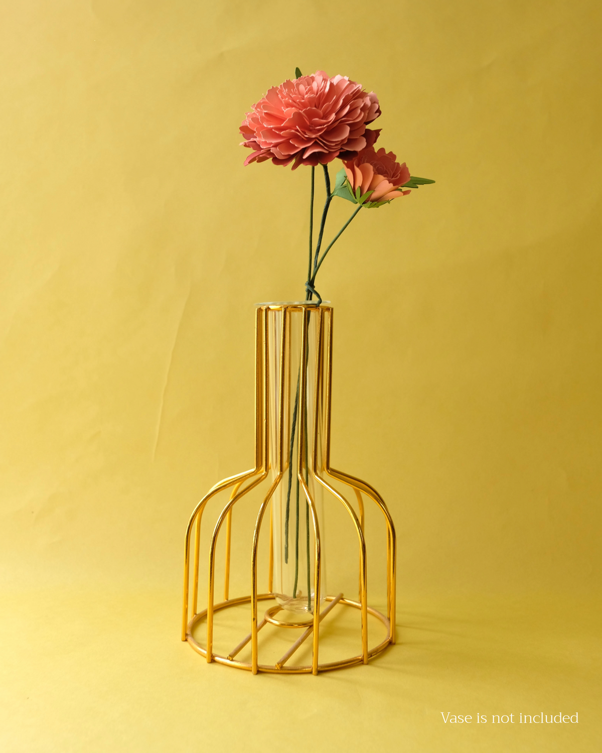 Paper flower bouquet: Pink Marigold