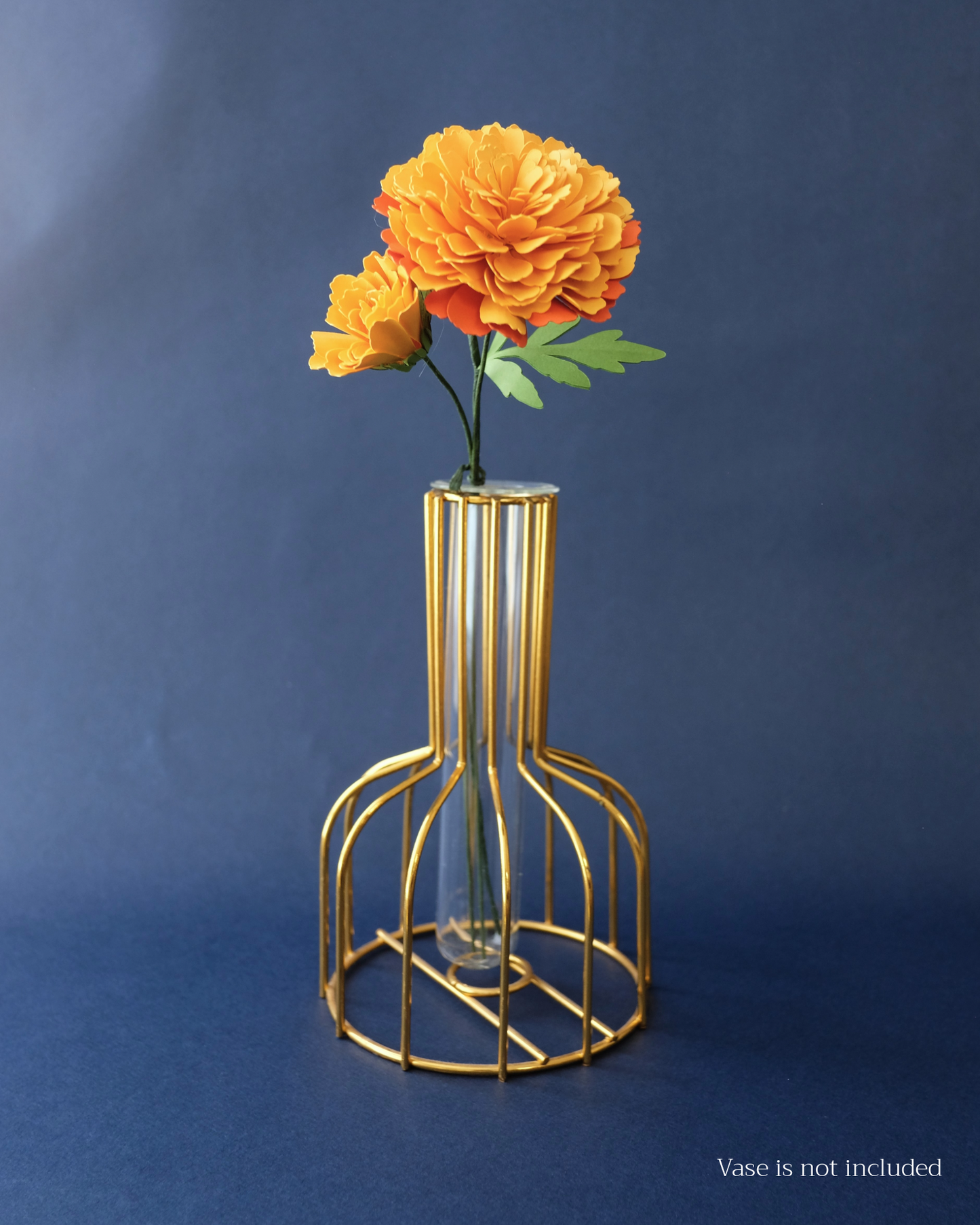 Paper flower bouquet: Orange Marigold