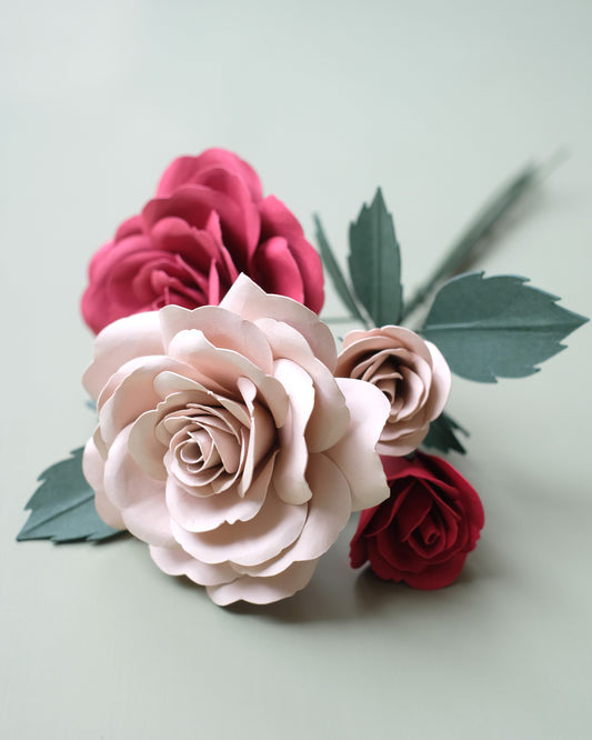 Paper flower bouquet: Rose