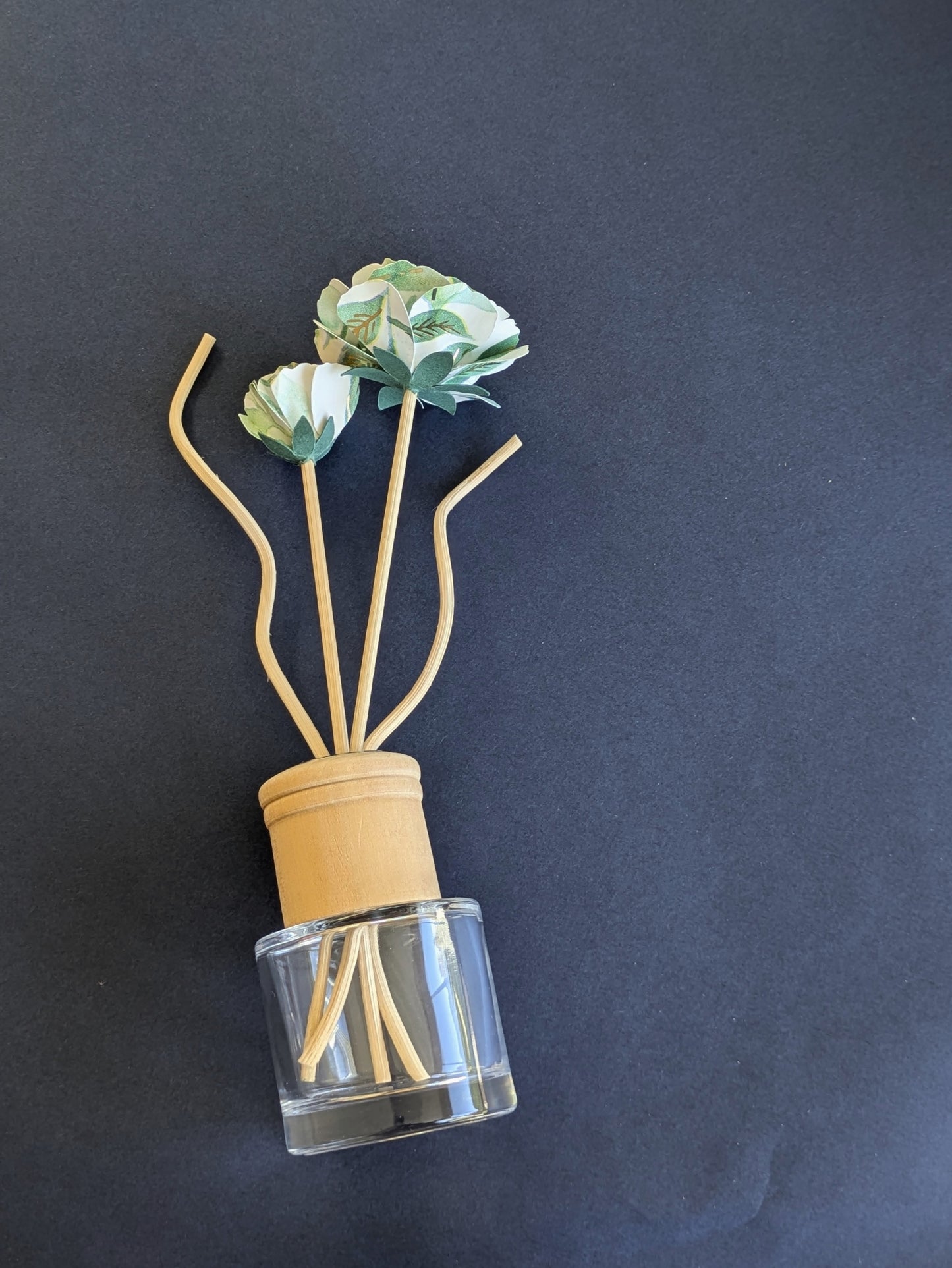 Reed Diffuser Paper Flower Set: Green
