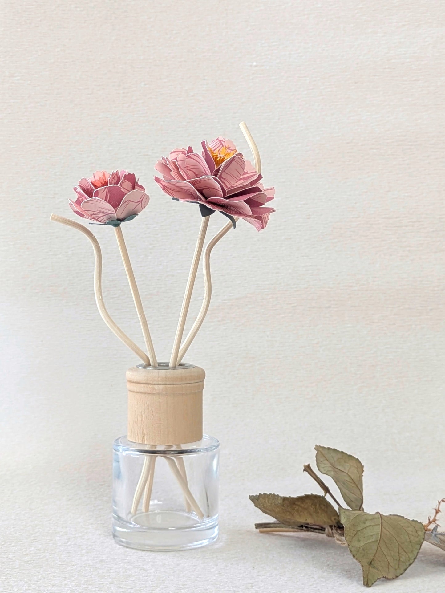 Reed Diffuser Paper Flower Set: Pink